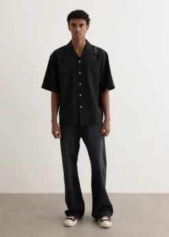 Light Wool Shoulder Logo Shirt