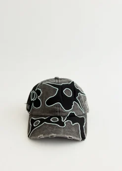 Locke Denim Applique Baseball Cap