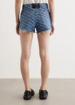 Logo Print Bite Shorts