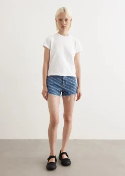 Logo Print Bite Shorts