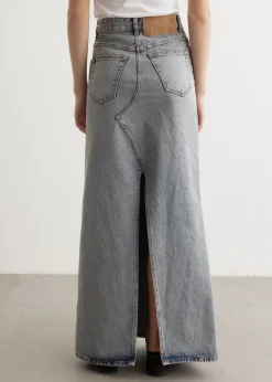 Long Denim Skirt