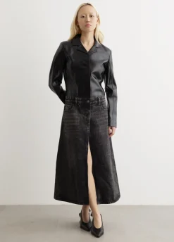 L-Ory Giacca Denim Midi Skirt