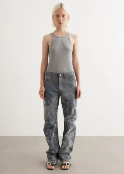 Low Rise Bowed Gusset Jeans