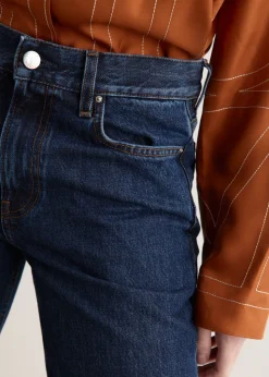 Low Straight Denim Jeans