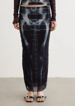 Mesh Long Skirt