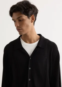 Metropolis Knit Camp Collar Shirt