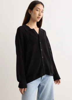 Metropolis Knit Camp Collar Shirt