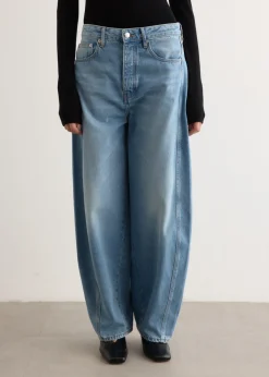 Mid Rise Balloon Jeans