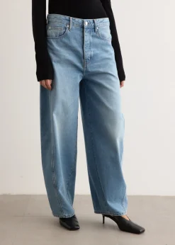 Mid Rise Balloon Jeans
