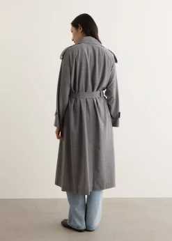 Midnight Tailored Trench Coat