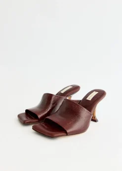 Miri Brown Mules Sandals
