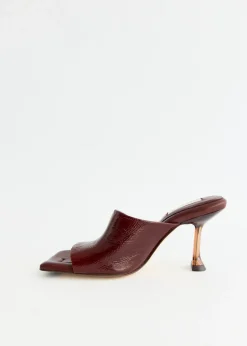 Miri Brown Mules Sandals