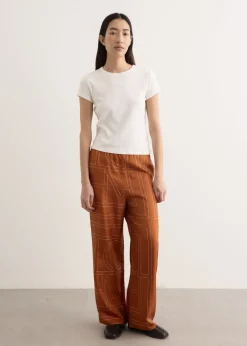 Monogram Silk Pj Pants