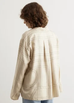 Monogram Silk Pyjama Top