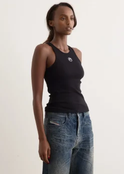 Moon Logo Ribbed Jersey Tank Top