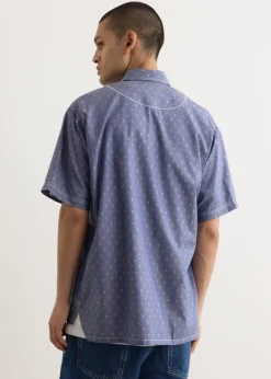 Multi Fabrics Patchwork Shortsleeve Shirt