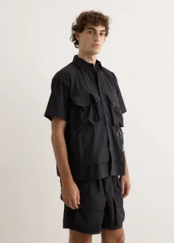 Multi Pocket Short Sleeve Shirt