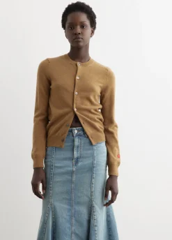 N091 Ladies Cardigan Small Red Heart