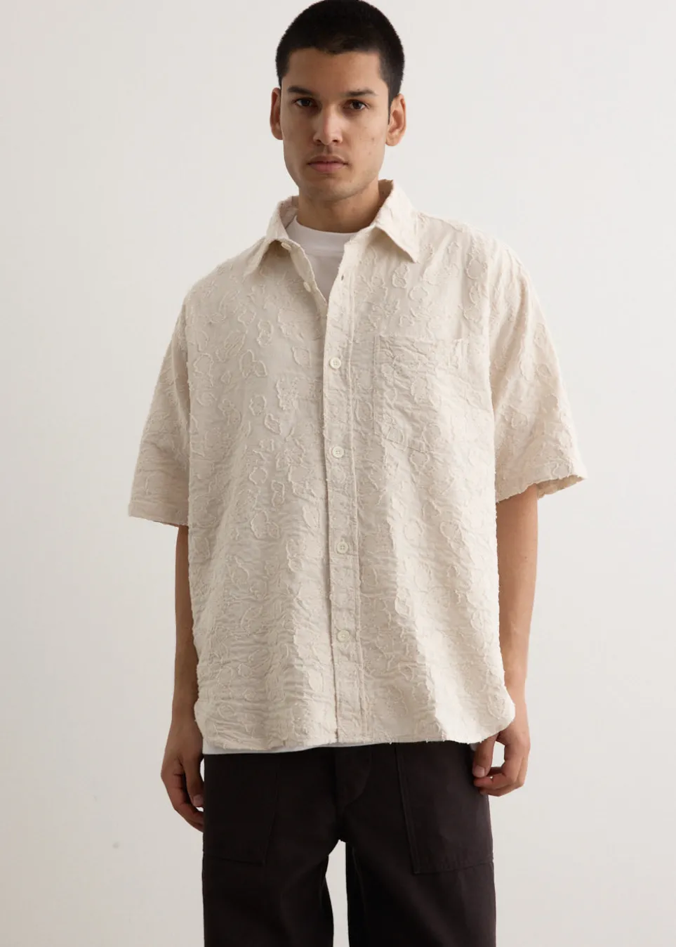 Ole Oversized Fil Coupe Short Sleeve Shirt
