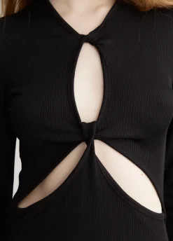 Open Twist Anglaise Dress