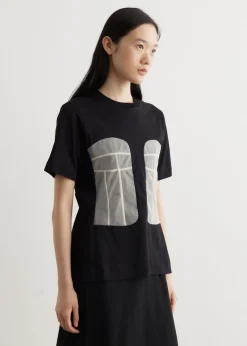 Panelled Bust Detail T-Shirt