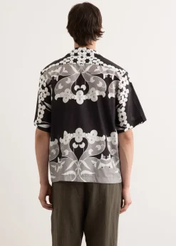 Paradise Floral Silk Camp Collar Shirt