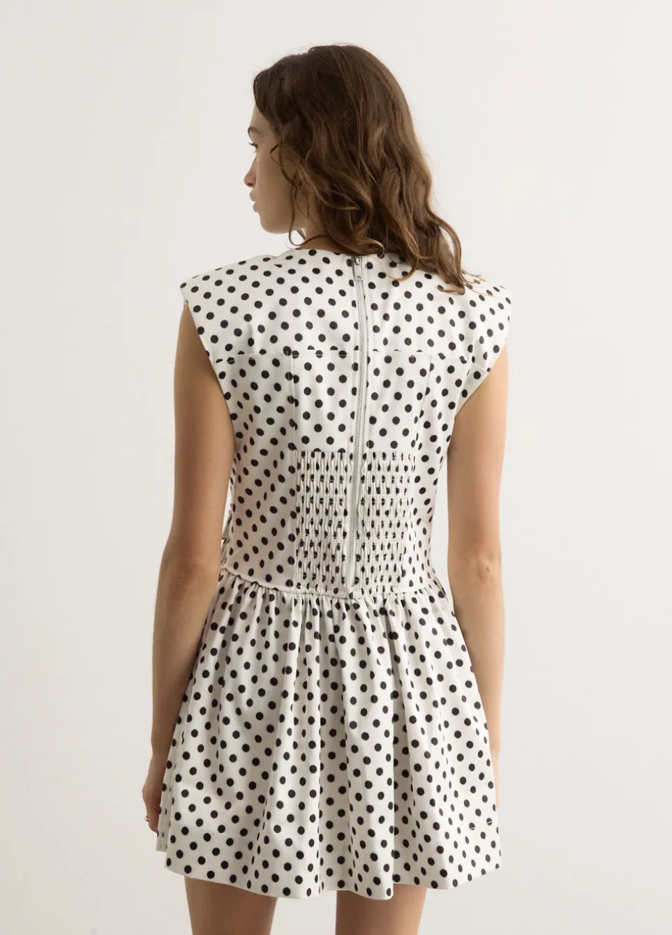 Printed Double Satin Corset Mini Dress