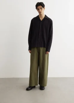 Requiem Seersucker Camp Collar Shirt