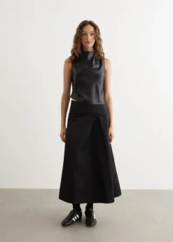 Rhone Pleated Midi Skirt