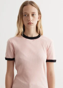 Ribbed Jersey T-Shirt