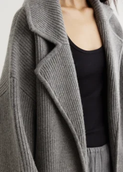 Rib-Knit Cardi Coat