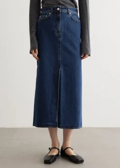 Rona Long Denim Skirt