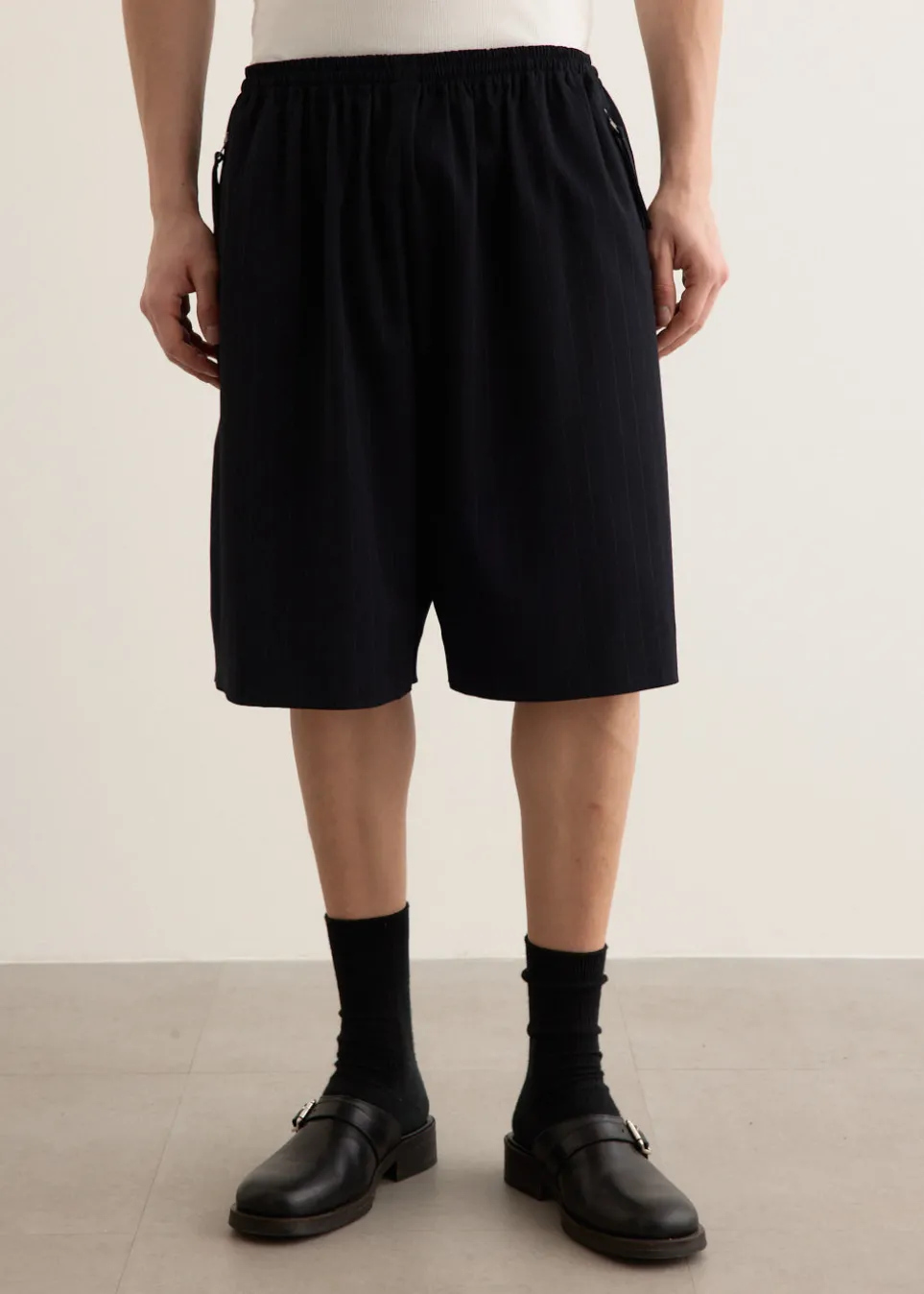 Rubbero Vis Pinstripe Shorts