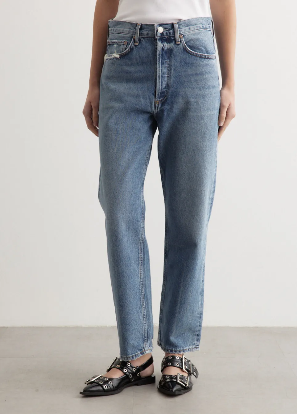 90's Mid Rise Straight Jeans
