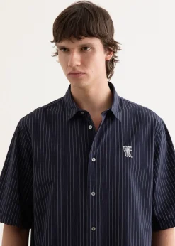 Sarow SS Poplin Stripe Shirt