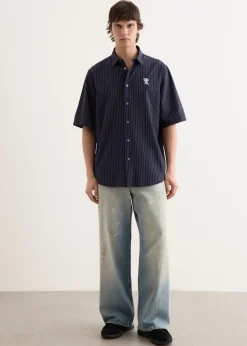 Sarow SS Poplin Stripe Shirt