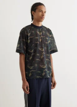 Sheer Jersey Print T-Shirt