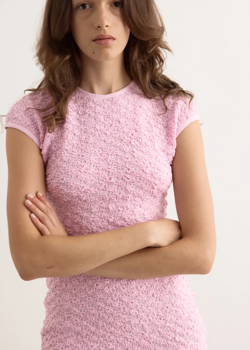 Shirred Cotton Dress