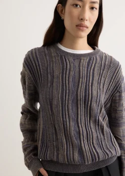 Shutter Rope Fitted Crewneck Jumper