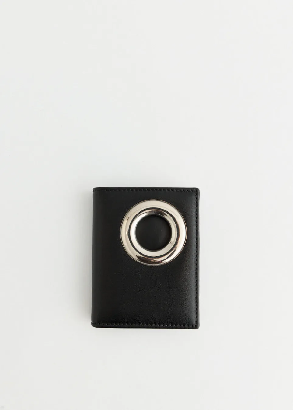 Silver Eyelet Bifold Wallet