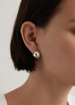 Silver Sphere earrings