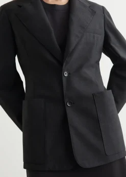 Single Breasted Fitted Tailored Jacket