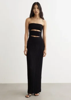 Slashed Strapless Dress