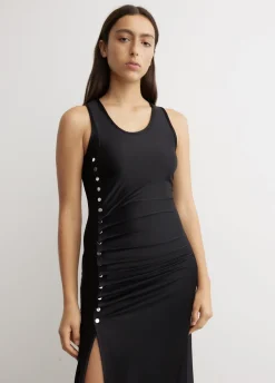 Sleeveless Robe Dress