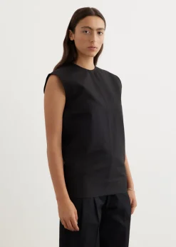 Sleeveless Twisted-Seam Top