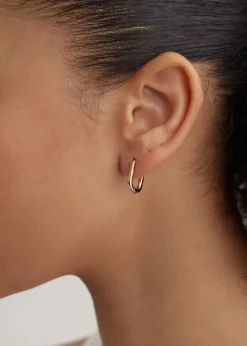 Small Oval Hoop Earrings