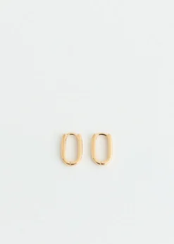 Small Oval Hoop Earrings