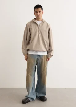 Sporty Nylon Half Zip