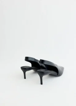Square Toe Sling Back Heel
