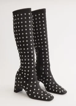 Studded Bridge Stretch Boots